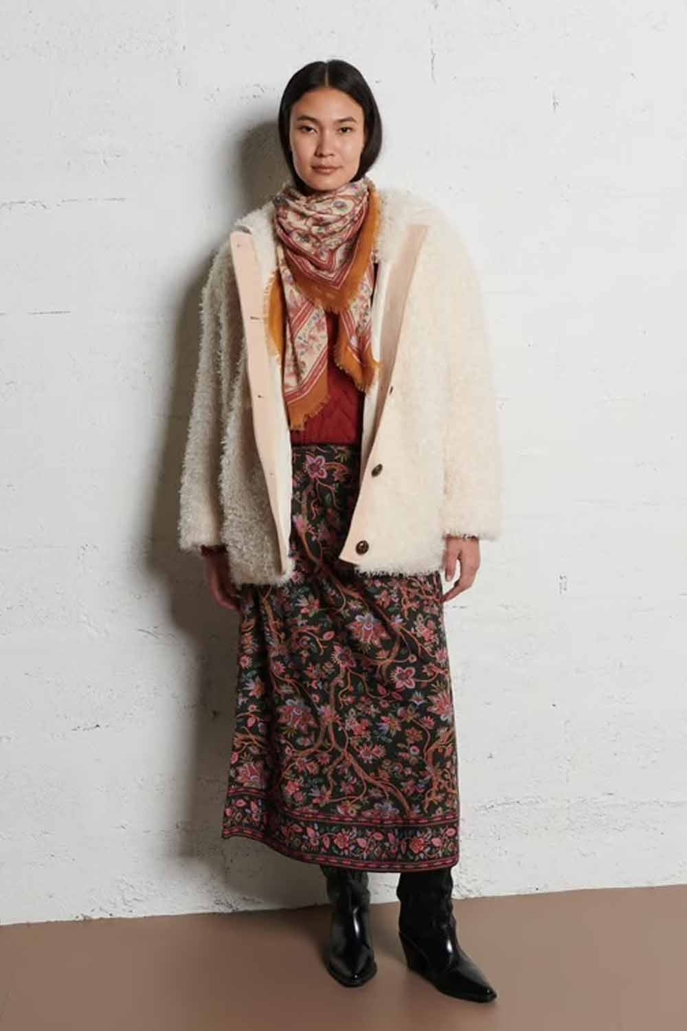 Dimiane Coat in Cream
