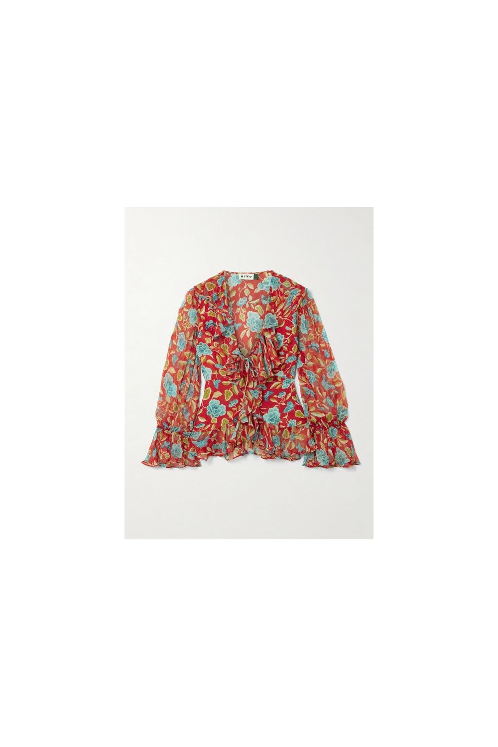 Ami Top in Butterfly Floral Red