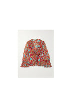 Ami Top in Butterfly Floral Red