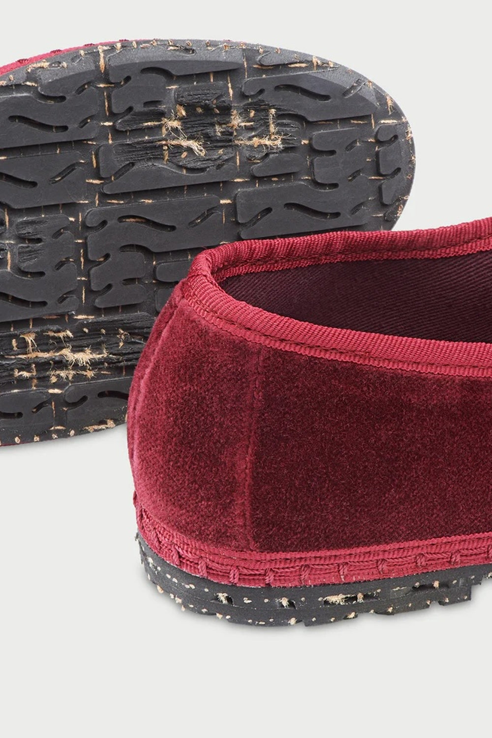Lucrecia Velvet Mary Jane in Burgundy
