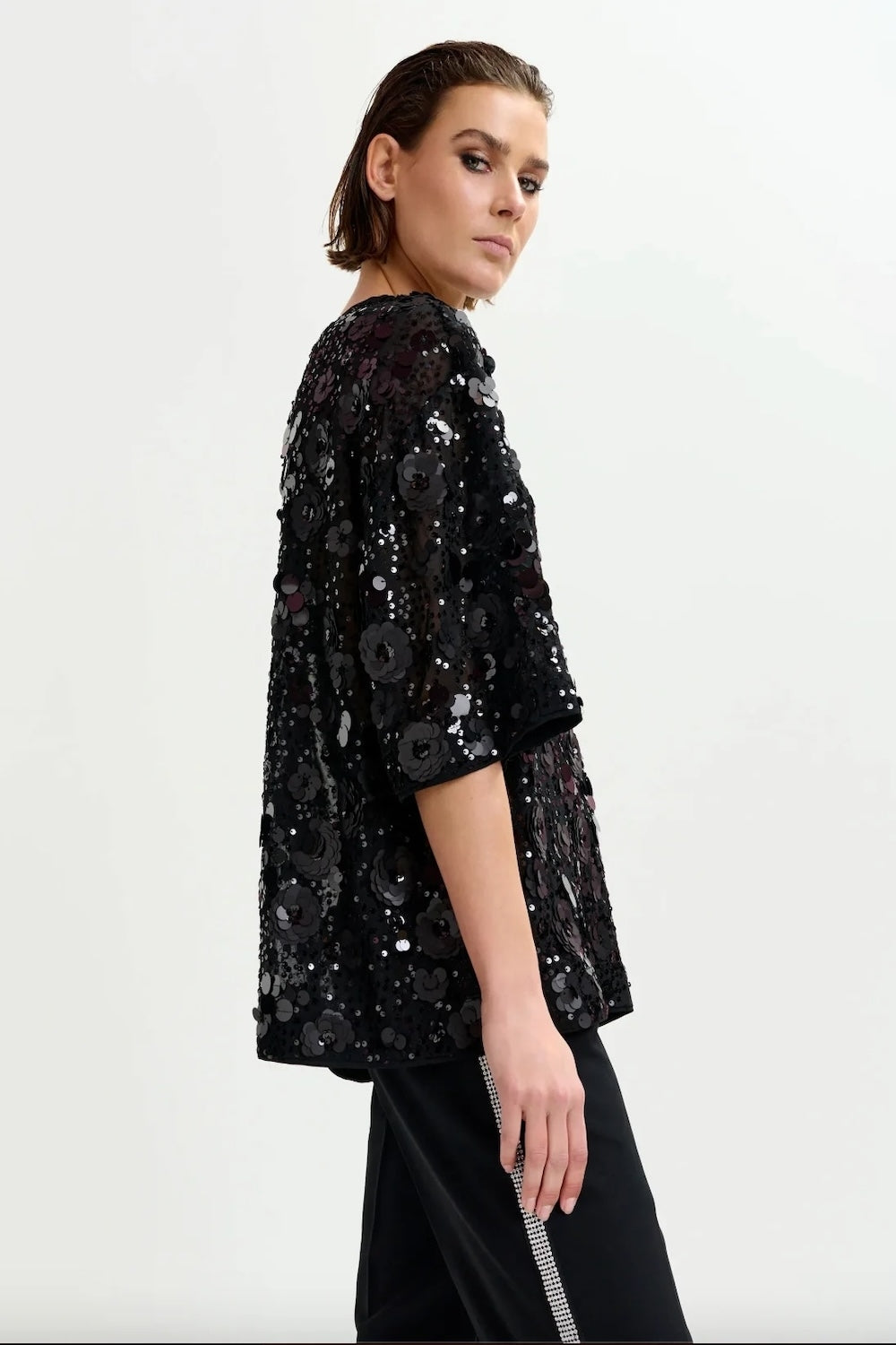 Isparkle Sequin Top in Black