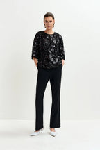Isparkle Sequin Top in Black