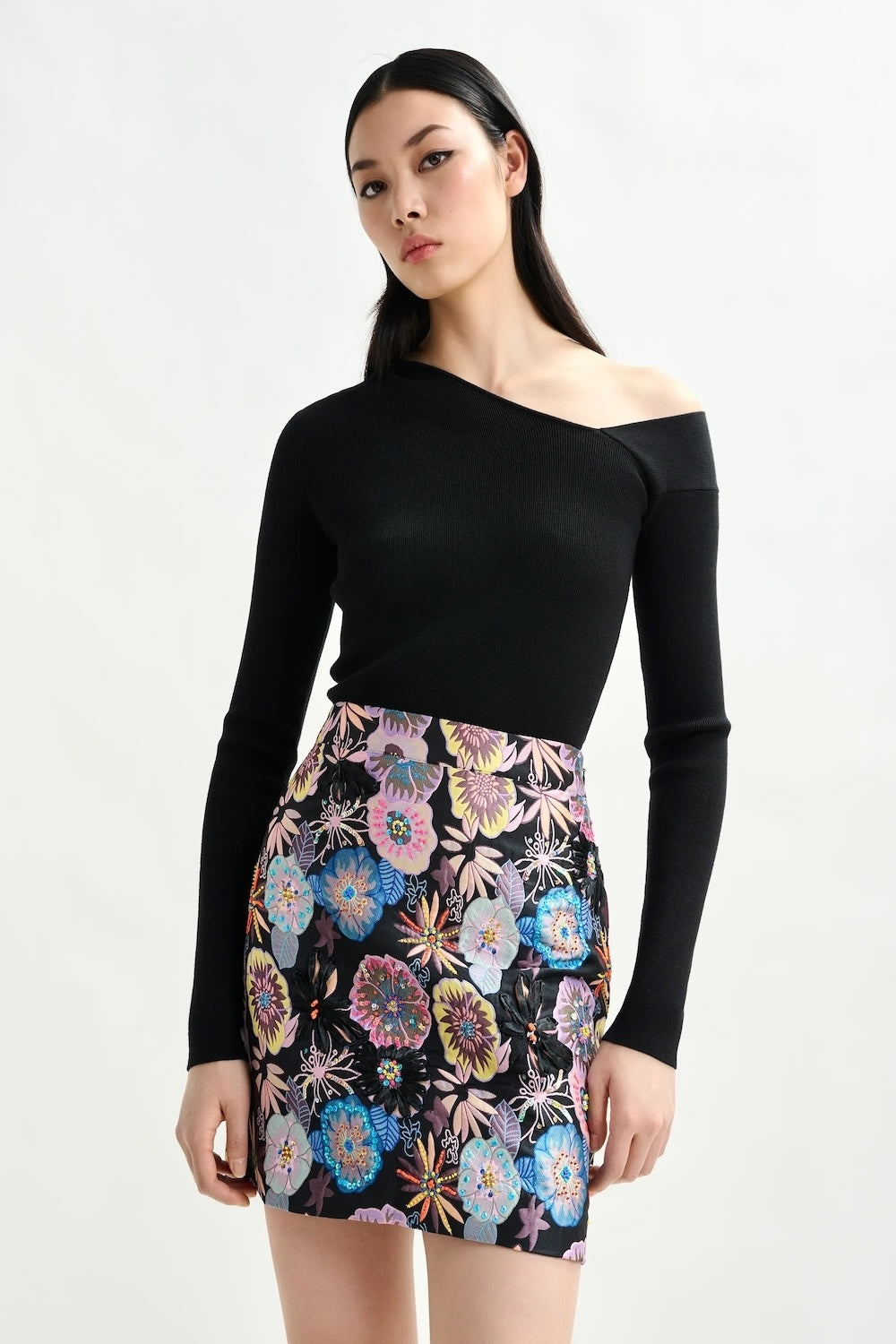 Iorgeous Mini Skirt in Combo1 Black
