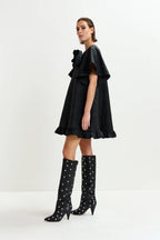 Ising A-Line Dress in Black