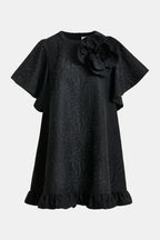 Ising A-Line Dress in Black
