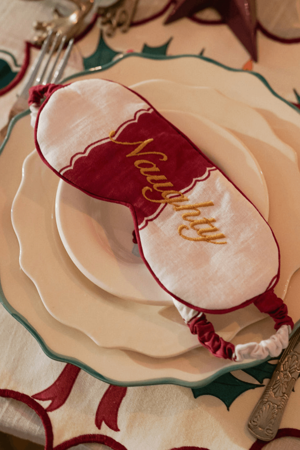 Naughty and Nice Sleeping Mask