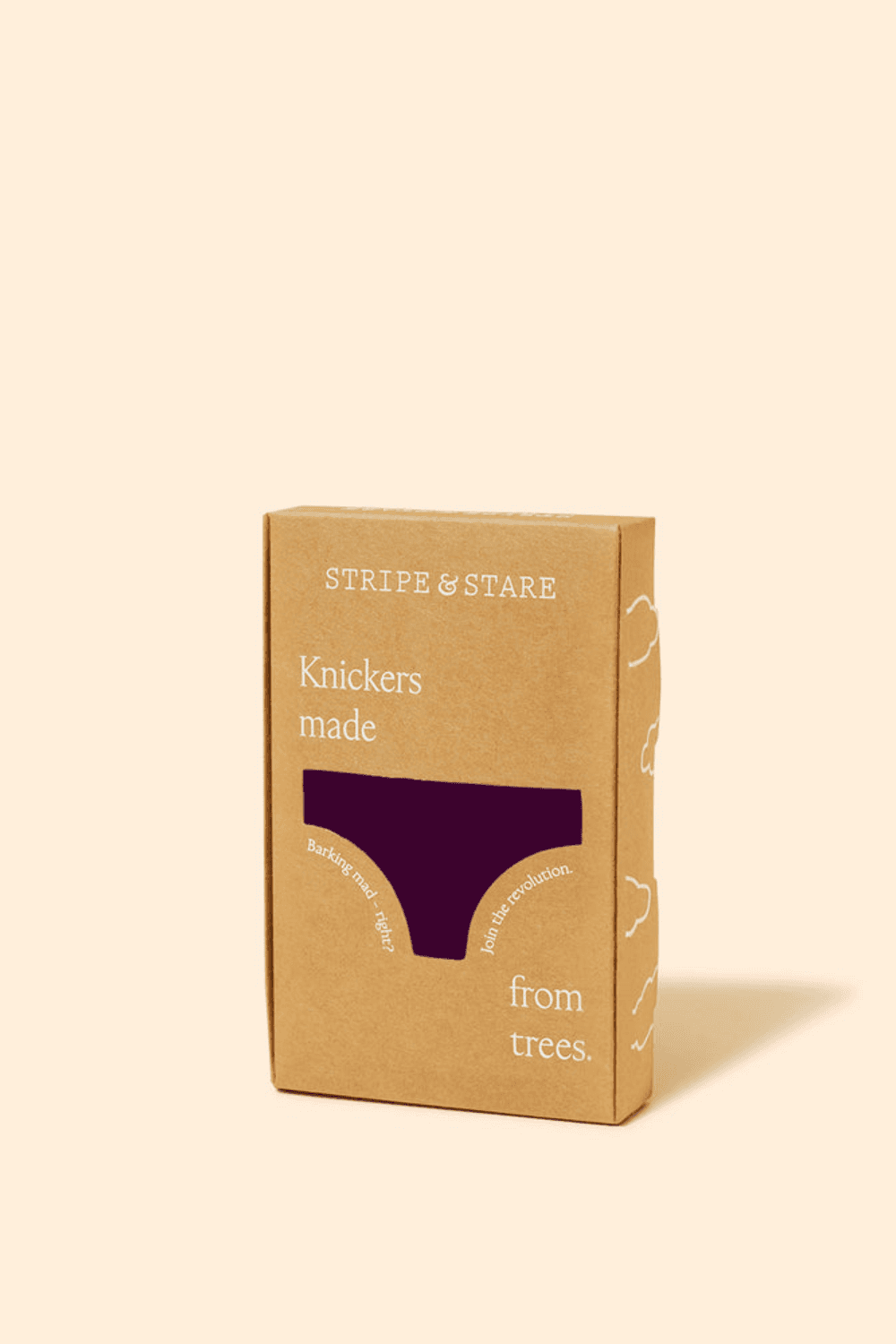 The Original Knicker - Black Cherry & Dusky Pink