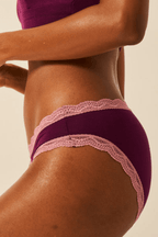 The Original Knicker - Black Cherry & Dusky Pink