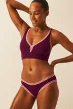 The Original Knicker - Black Cherry & Dusky Pink