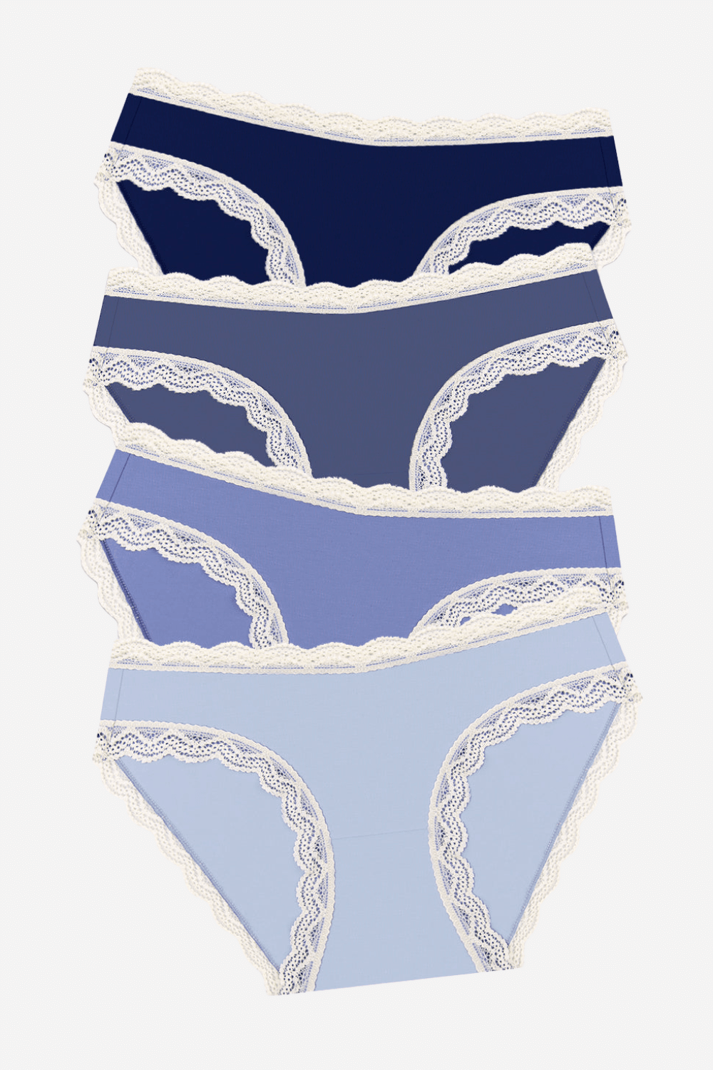 The Original Knicker Four Pack in Denim Blues