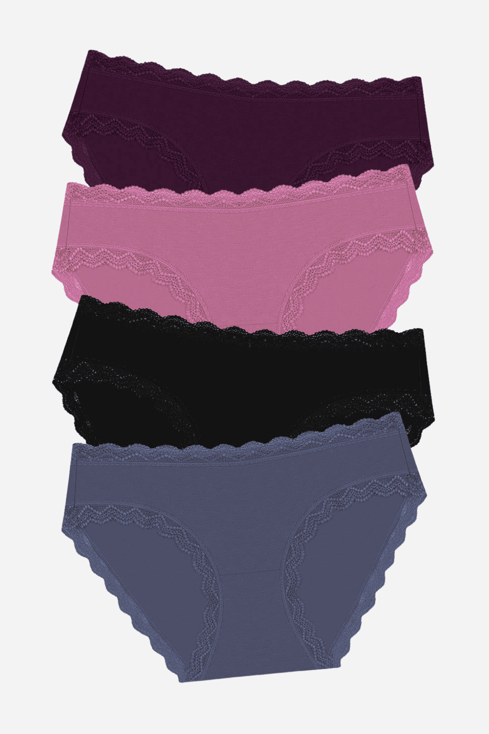 The Original Knicker Four Pack - Black Cherry
