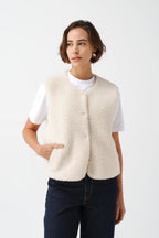 Sport Gilet in Ecru