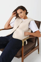 Sport Gilet in Ecru