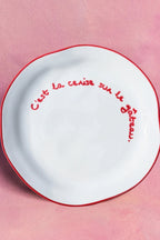 Statement Plate - 'C'est la cerise sue le Gateau'