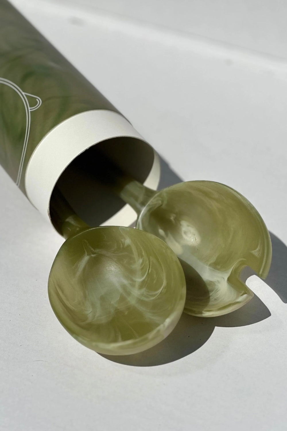Resin Salad Servers - Olive Set