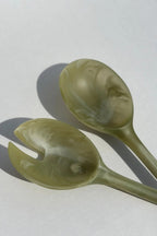 Resin Salad Servers - Olive Set