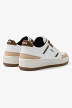 Gen1 Coco Brown & White Suede Trainers