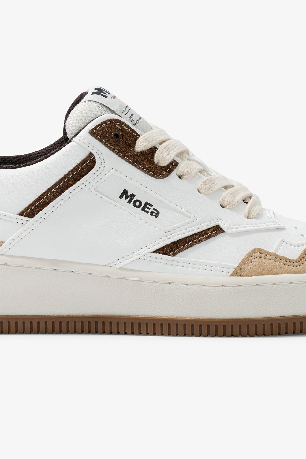 Gen1 Coco Brown & White Suede Trainers