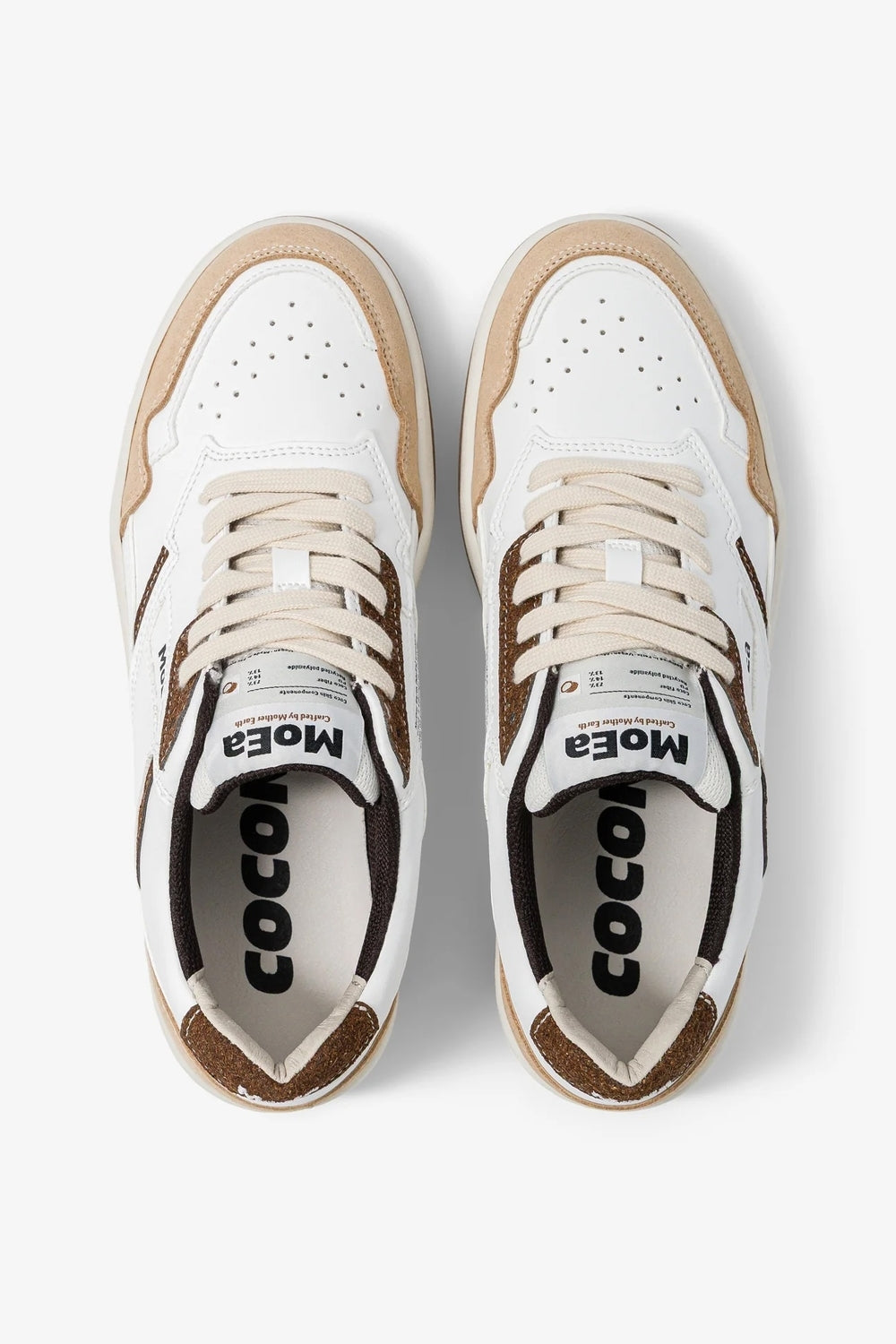 Gen1 Coco Brown & White Suede Trainers