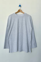 Sunday Long Sleeve Tee in Icy Grey