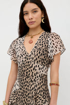 Evie Dress in Antelope Spot Black