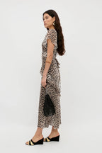 Evie Dress in Antelope Spot Black