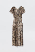 Evie Dress in Antelope Spot Black