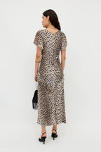 Evie Dress in Antelope Spot Black