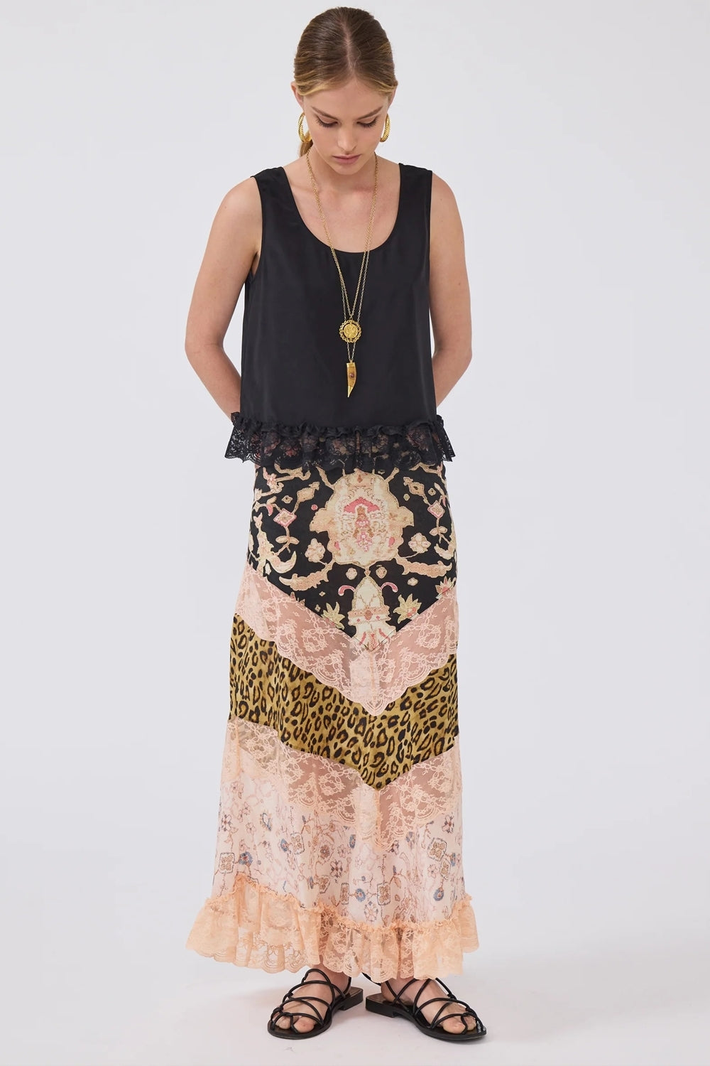 Desert Loom Silk Skirt in Multi