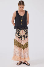 Desert Loom Silk Skirt in Multi