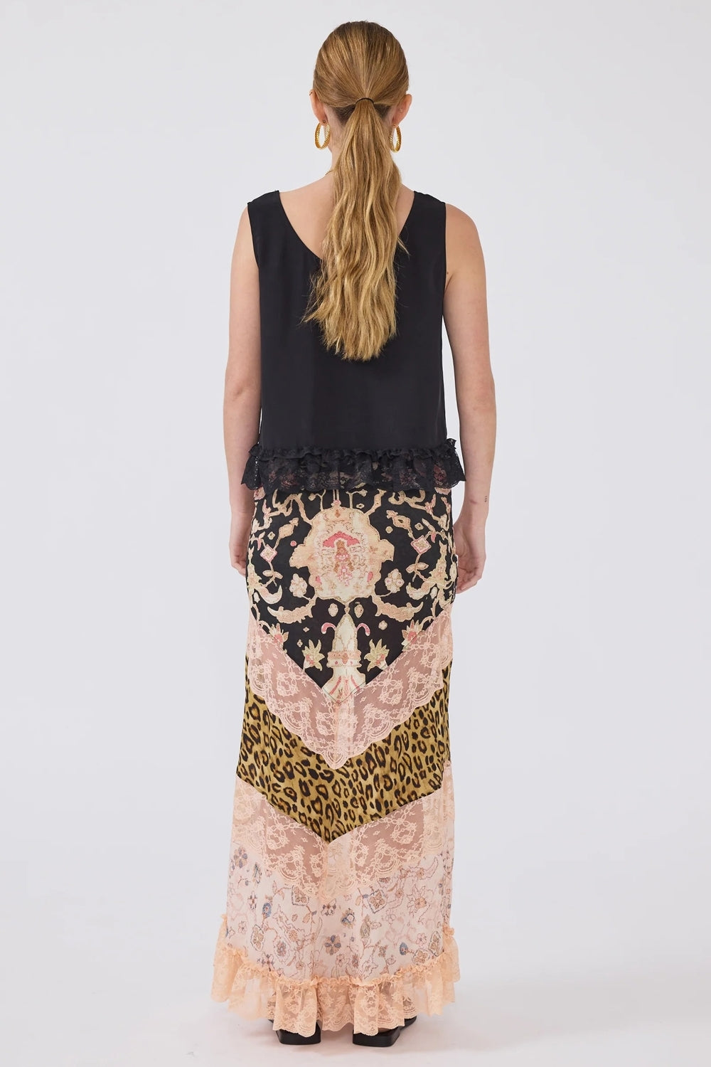 Desert Loom Silk Skirt in Multi