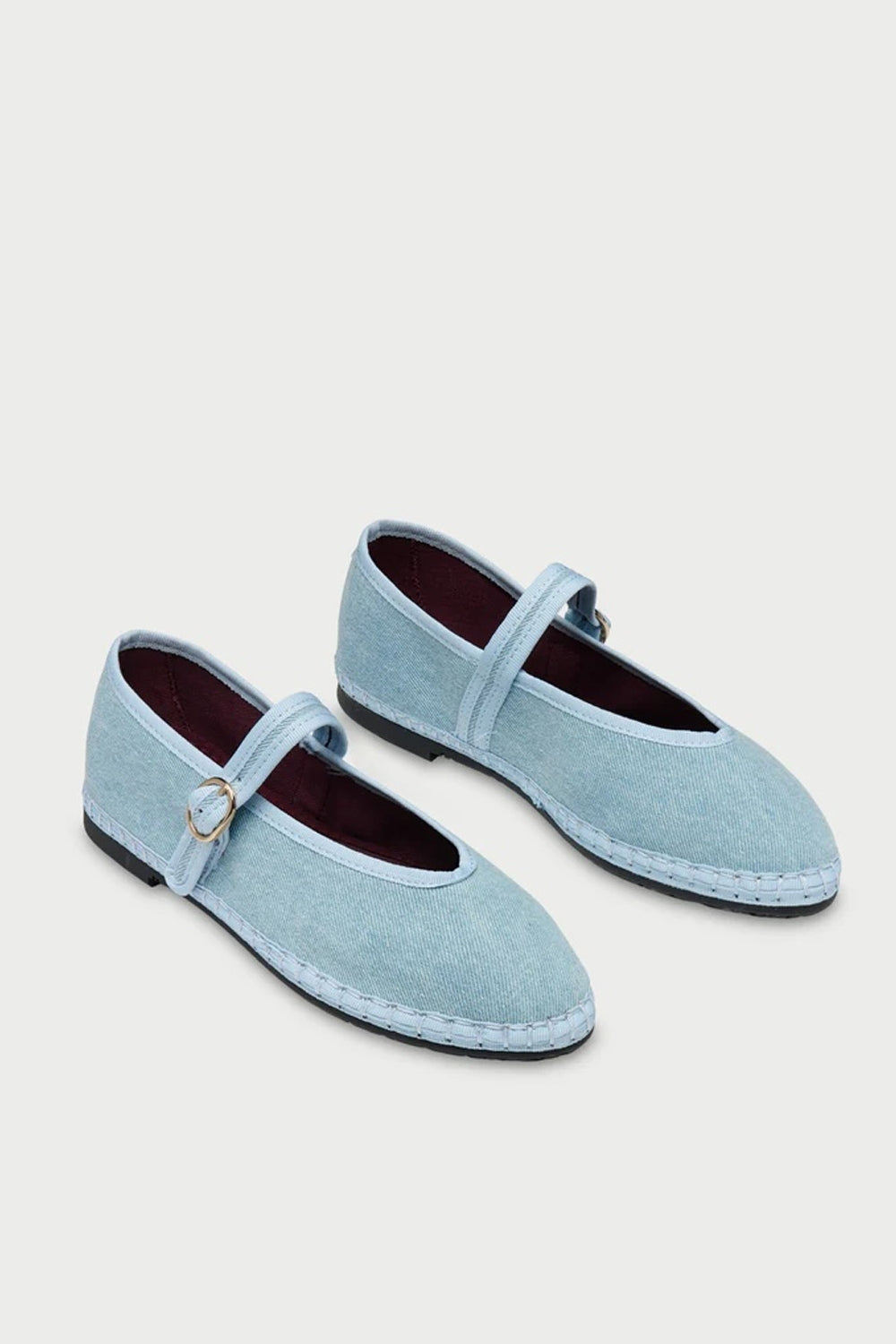 Pierre Mary Jane in Light Denim Blue