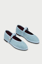 Pierre Mary Jane in Light Denim Blue