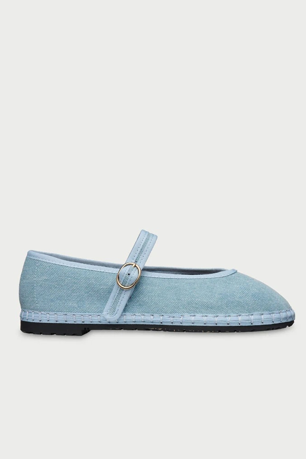 Pierre Mary Jane in Light Denim Blue