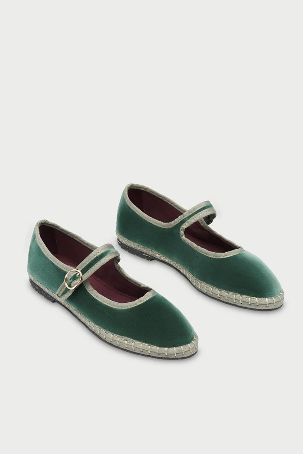 Jay Velvet Mary Jane in Green