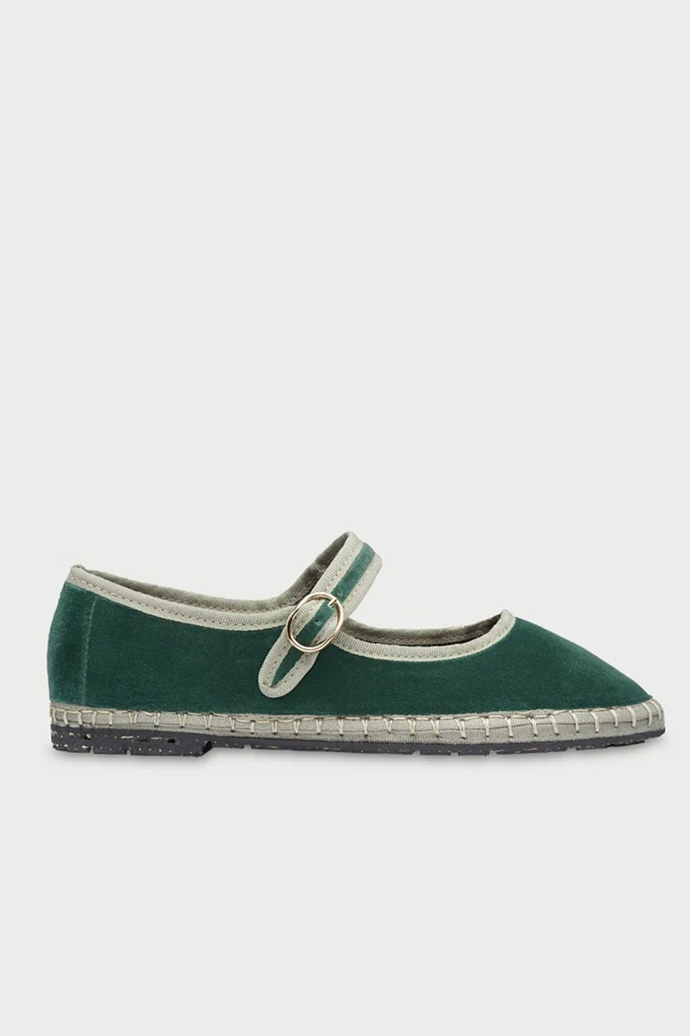 Jay Velvet Mary Jane in Green