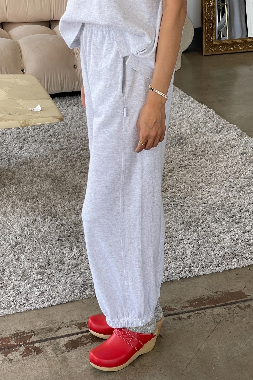 Balloon Pants in Icy Grey