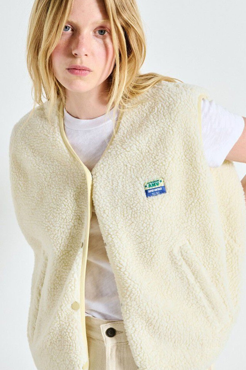 Hoktown Gilet in Ecru