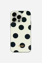 Ivory Polka Dot Case - iphone 17 Pro Max