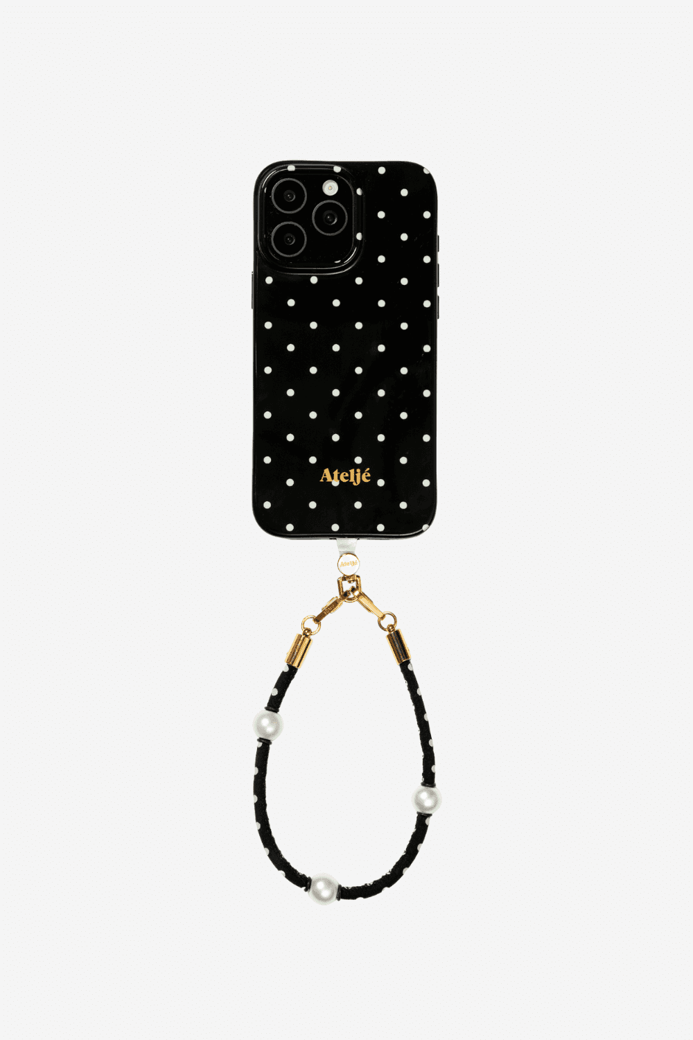 Black Mini Polkadot Case - iphone 16