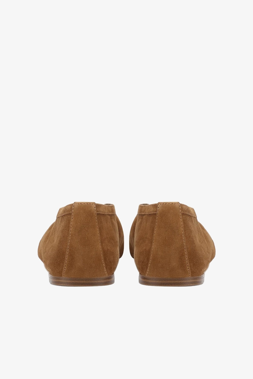 Lane Ballet Flats in Chestnut Suede