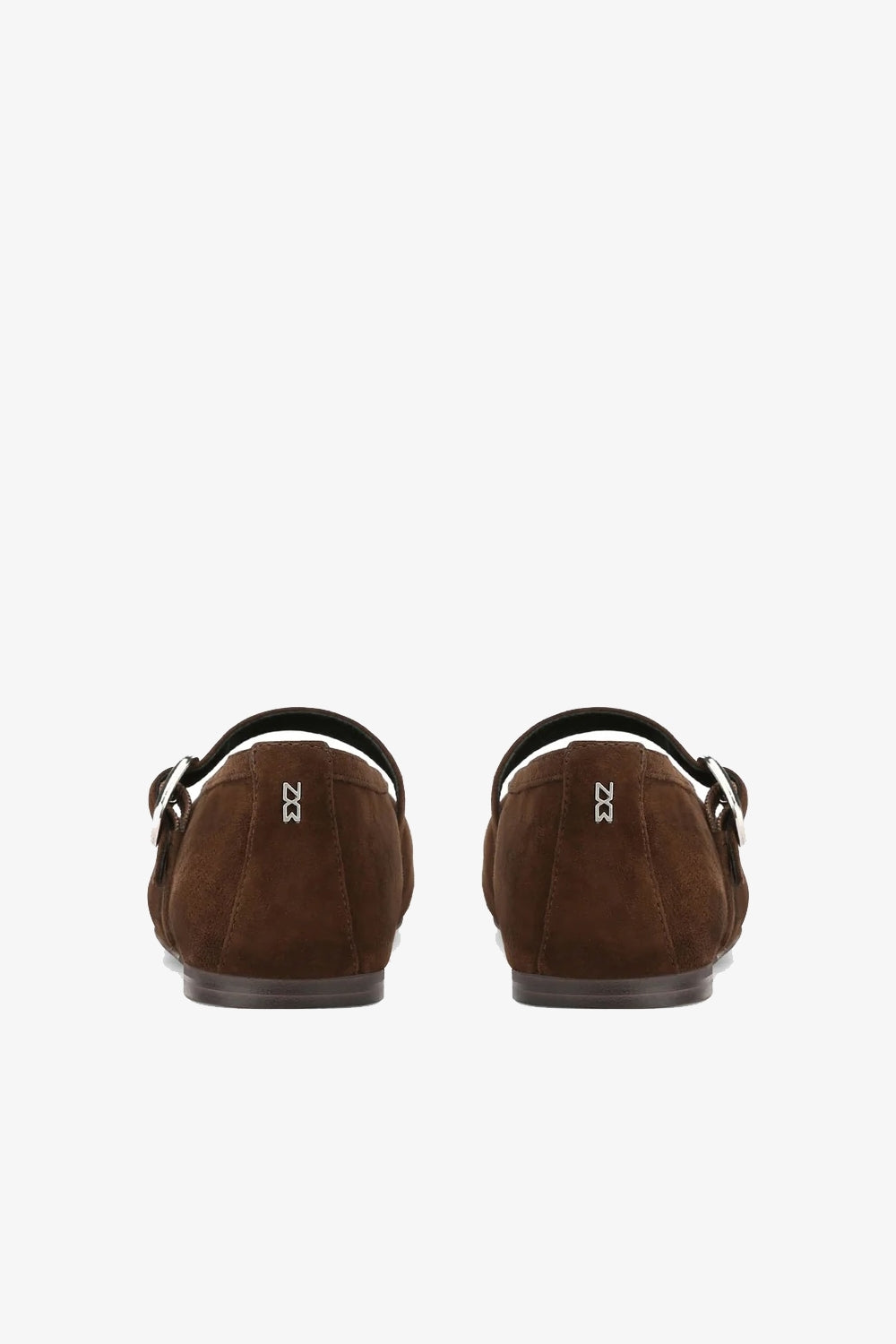 Lova Mary Jane Flats in Chocolate Suede