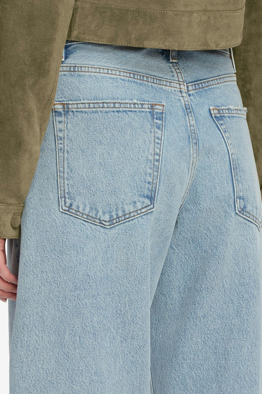 The Bubble High Rise Curved Leg Raw Hem in Outlaw