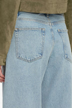 The Bubble High Rise Curved Leg Raw Hem in Outlaw
