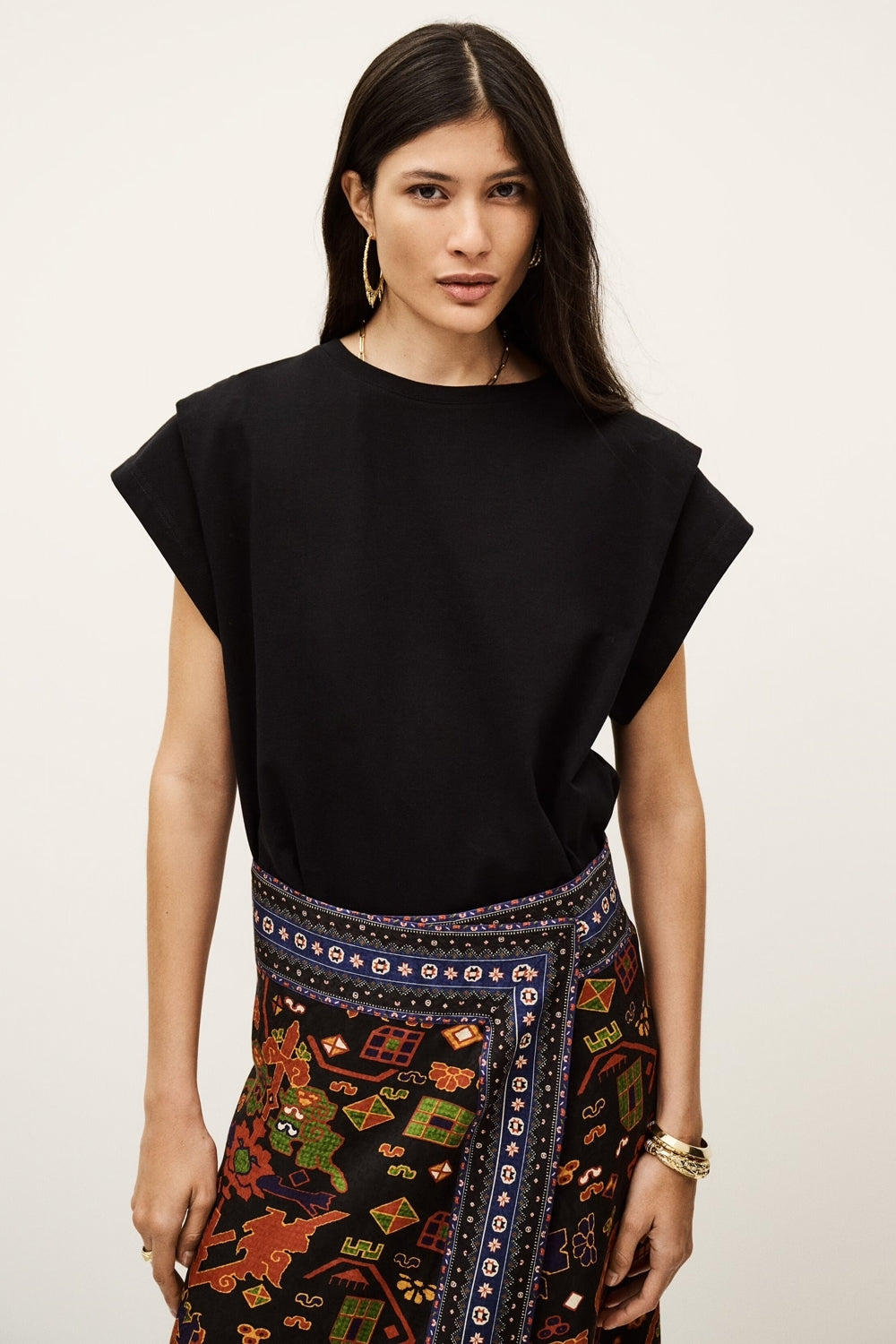 Pio Short Sleeved T-Shirt in Black