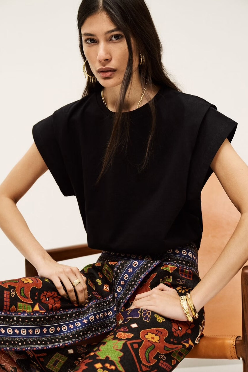 Pio Short Sleeved T-Shirt in Black