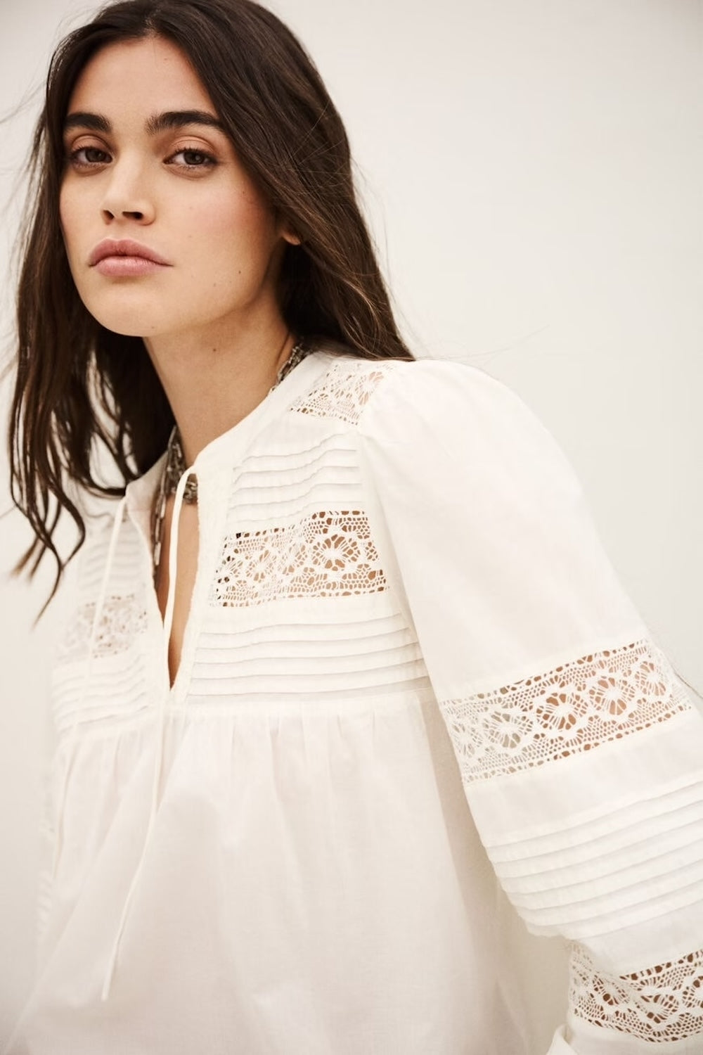 Nami Blouse in Ecru