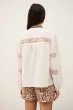Nami Blouse in Ecru