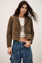 Morfeo Leather Jacket in Olive