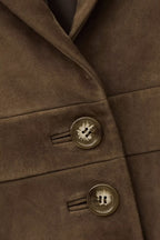 Morfeo Leather Jacket in Olive
